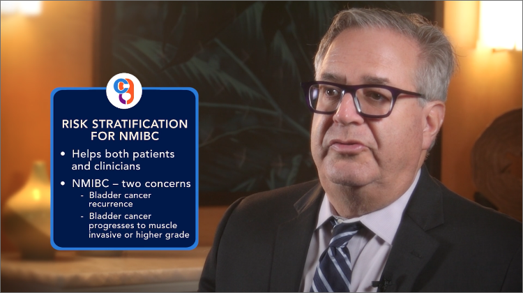 Thumbnail for video featuring urologist Gary Steinberg who explains risk stratification levels in NMIBC