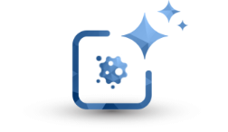 Icon of star entering a box with bacteria, reflecting stimulation of innate and adaptive immune responses in bladder cancer